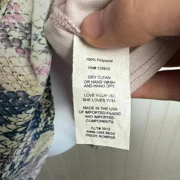 Show Me Your Mumu Colorful Snake Print Back Tie Romper XS M36 - Picture 7 of 9